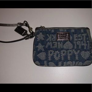 Coach poppy wristlet